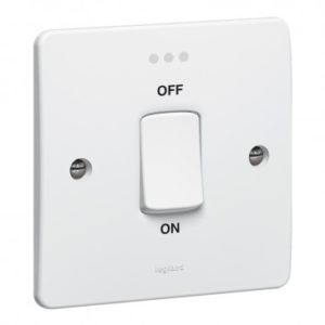 Switch Double Pole 45A with neon Synergy Legrand
