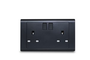 Switched Socket 13A Double R Series Urban Graphite MK Honeywell R2747GPH