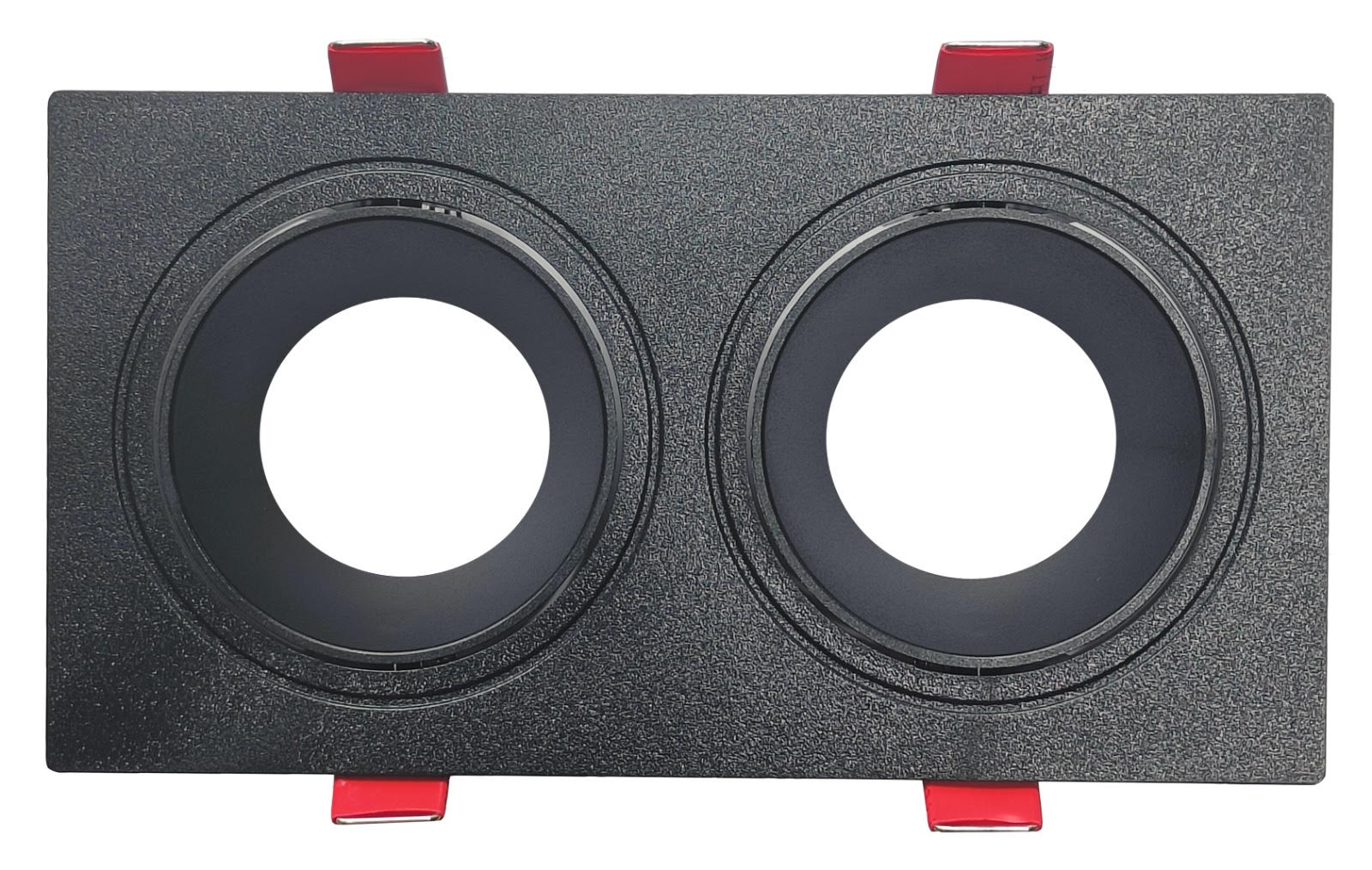 Recessed Fixture Double GU10 Polycarbonate Black