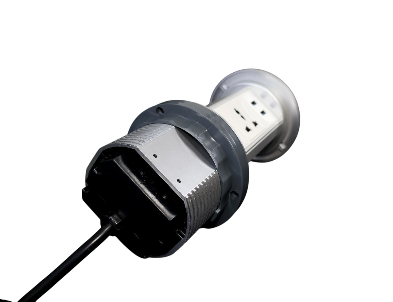 Manual Pull Up Socket Outlet Black For Countertops - HGZ-601H - Image 3