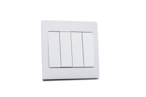 Switch 4 Gang 2 Way R Series Classic White 16A MK Honeywell R4784WHI