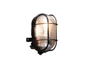 Oval Bulkhead Plabuk Black  Lights by RD   Ref: UH3041-0106