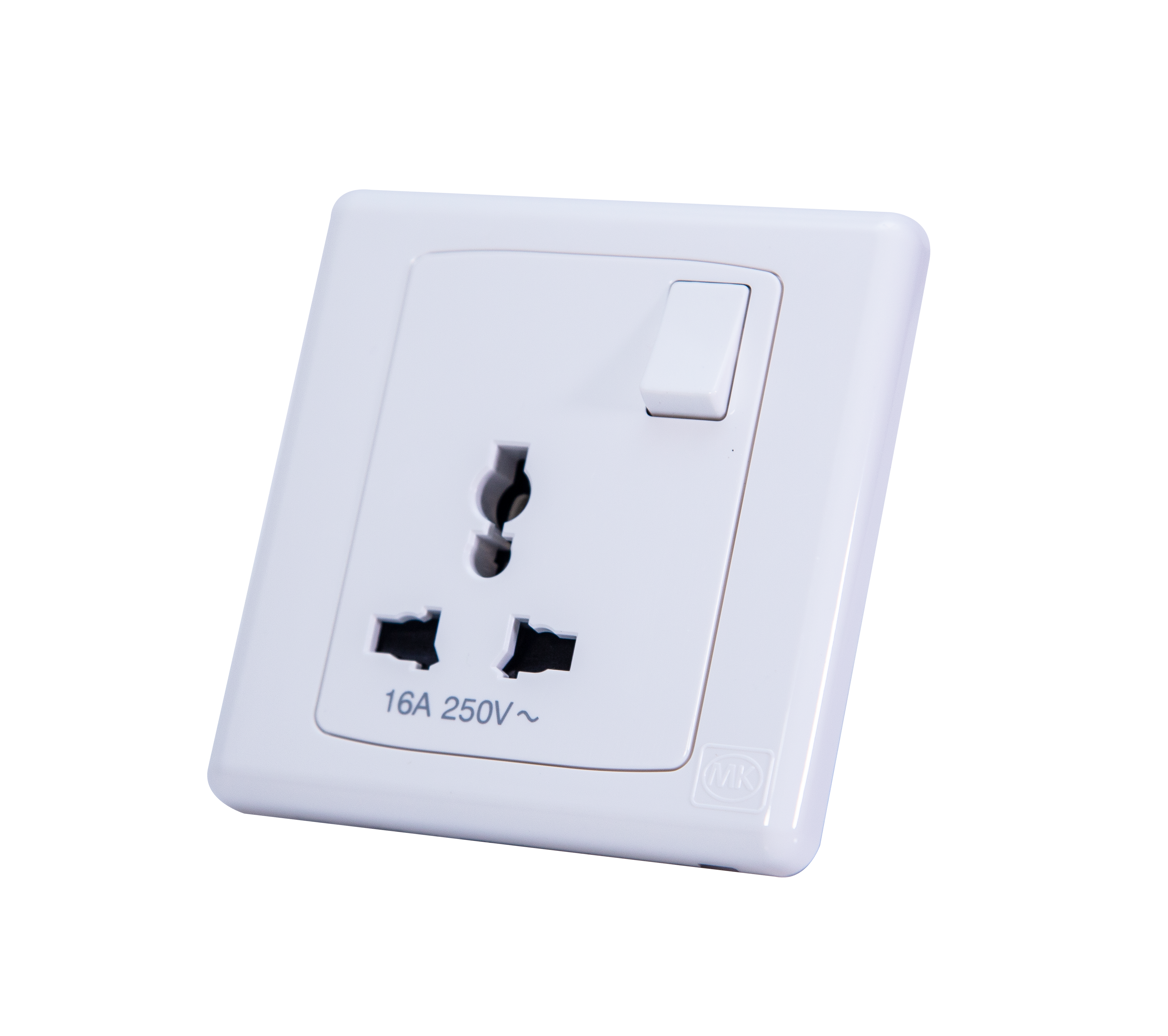 International Switched Socket 16A 1 Gang White MK Honeywell Ecore