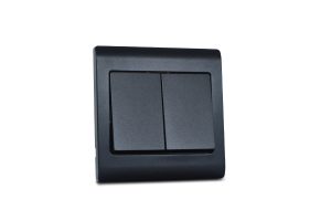 Switch 2 Gang 2 Way R Series Urban Graphite 16A MK Honeywell R4782GPH