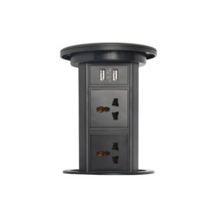 Manual Pull Up Socket Outlet Black For Countertops – HGZ-601H
