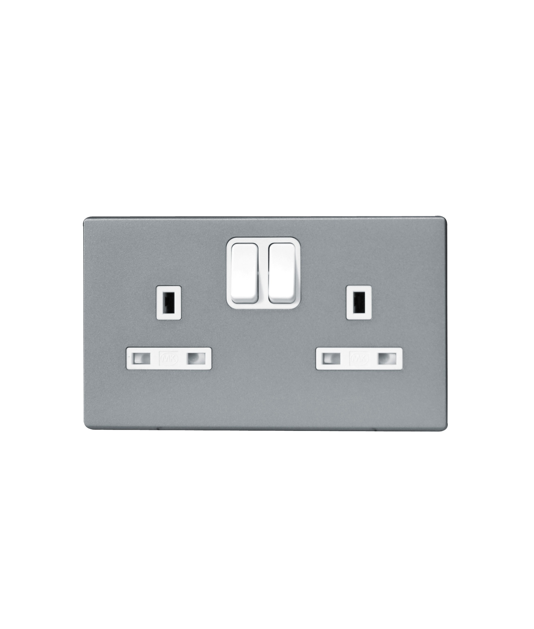Switched Socket 13A 2Gang MK Honeywell Avant Charcoal