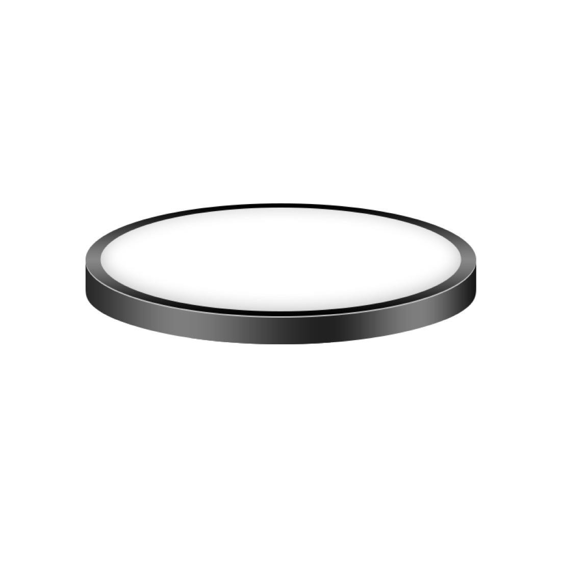Led Ceiling Light Diameter 50cm Black Rim, 72W 3colors (daylight, warmwhite, coolwhite)