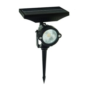 Solar Led Garden Spot Light 5W Daylight With Spike  Ref: CD60TY-01
