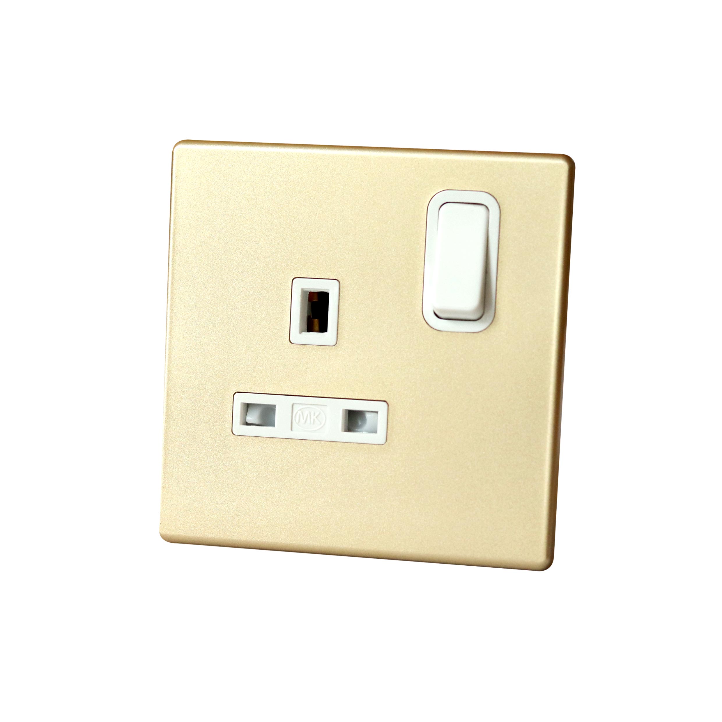 Switched Socket 13A 1Gang MK Honeywell Avant Champagne