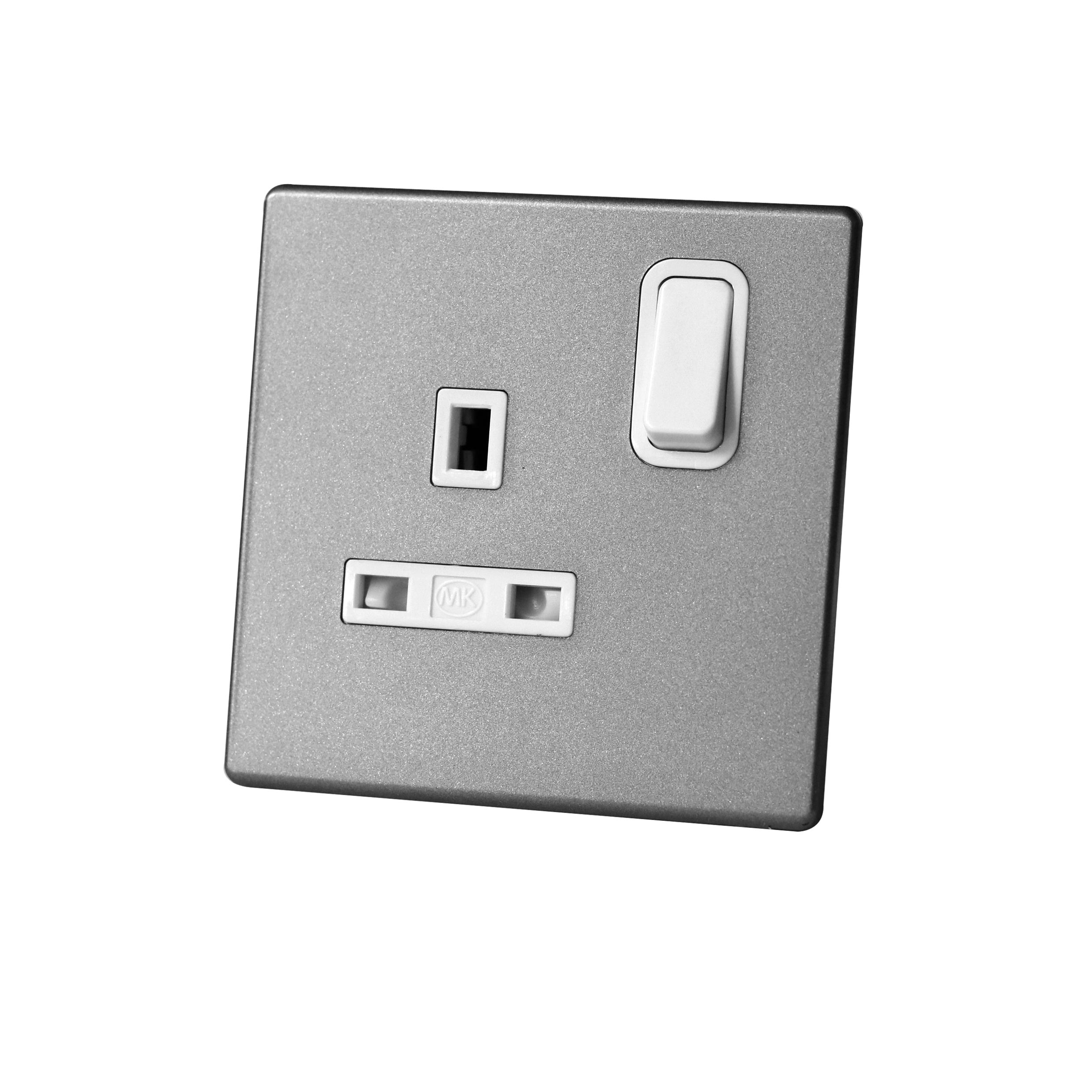 Switched Socket 13A 1Gang MK Honeywell Avant Charcoal