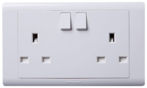Switched Socket 13A Double R Series White MK Honeywell R2747WHI
