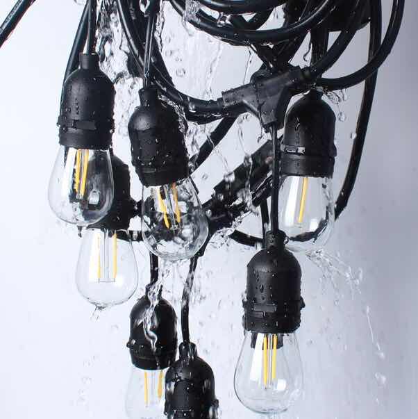 String Light IP65 100mts Length w/out bulbs