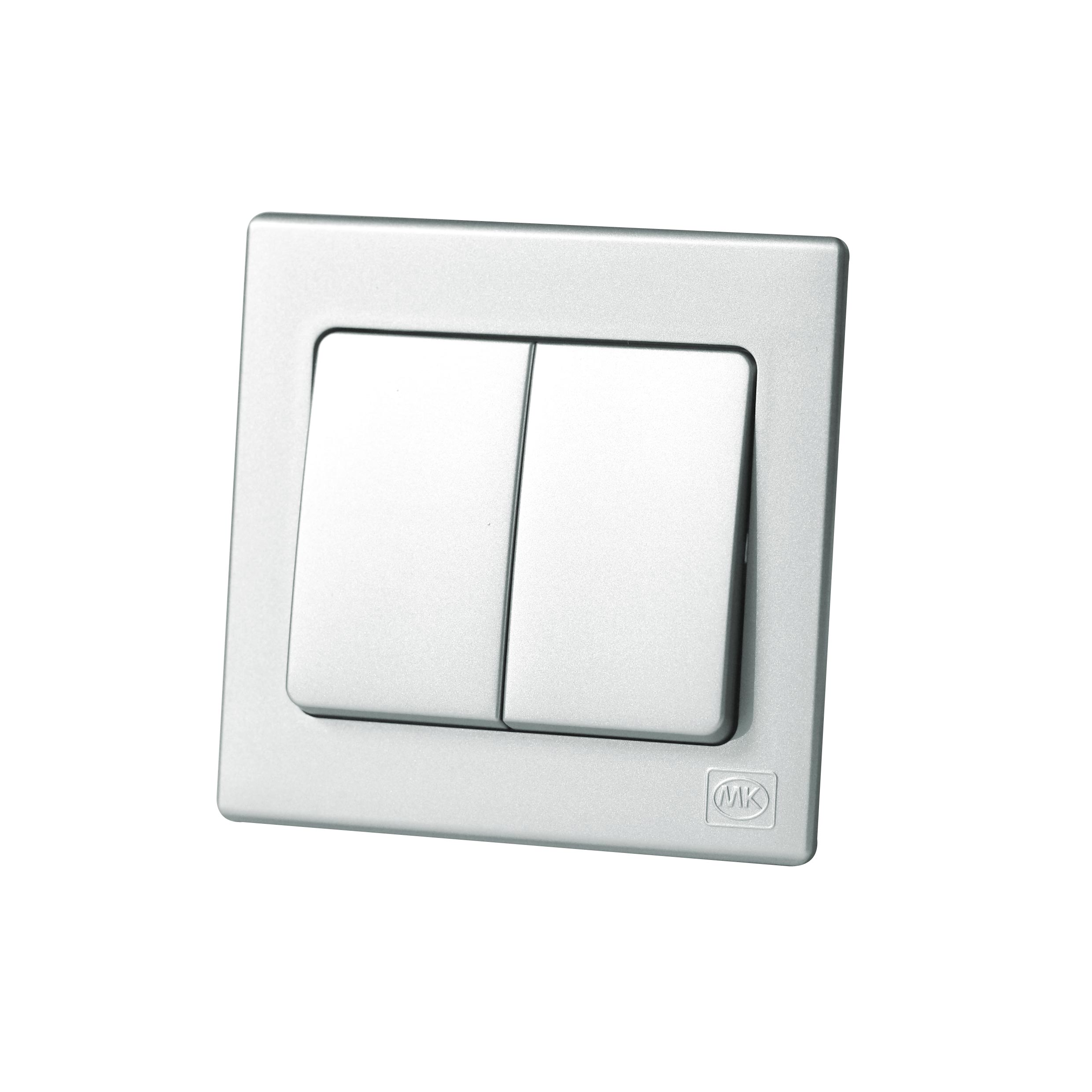 Switch 2Gang 2Way MK Honeywell Avant Titanium
