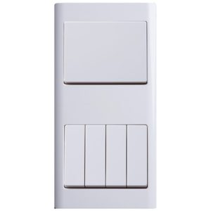 Combination Switch 1 Gang 1 Way And 4 Gang 2 Way R Series MK Honeywell