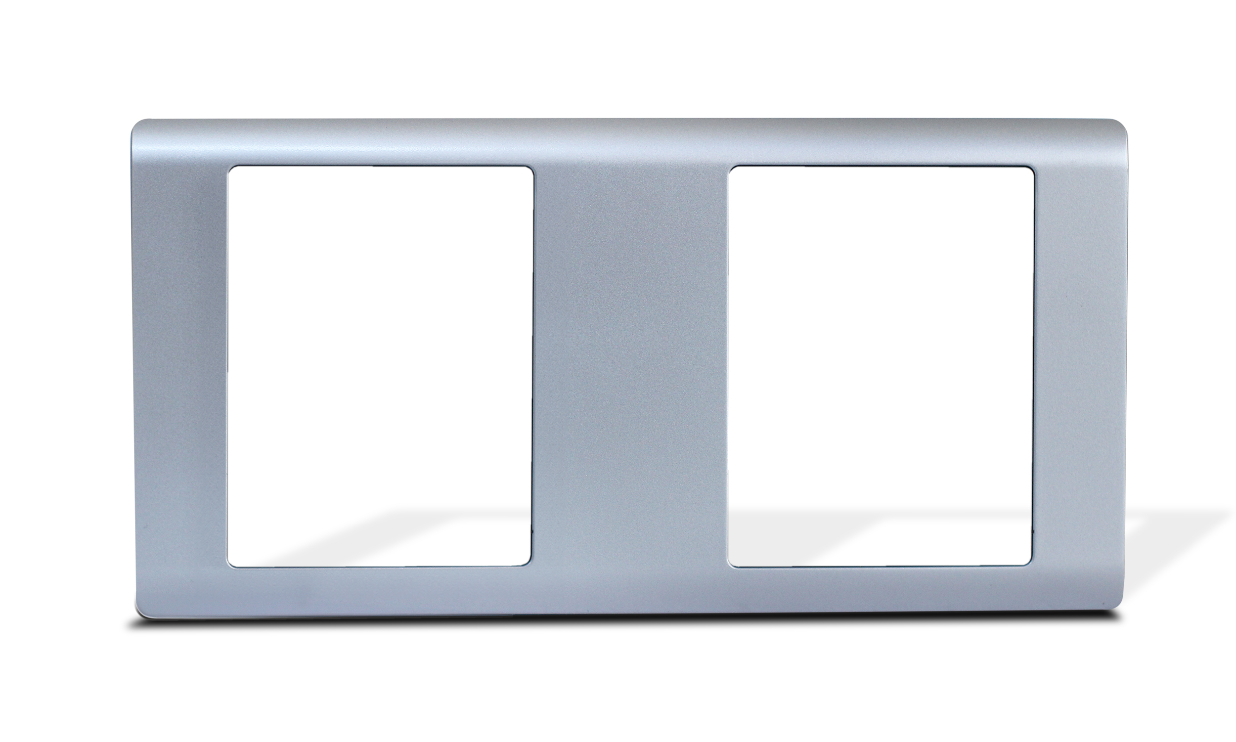 Landscape Frame Double R Series Satin Titanium MK Honeywell R21HSTT