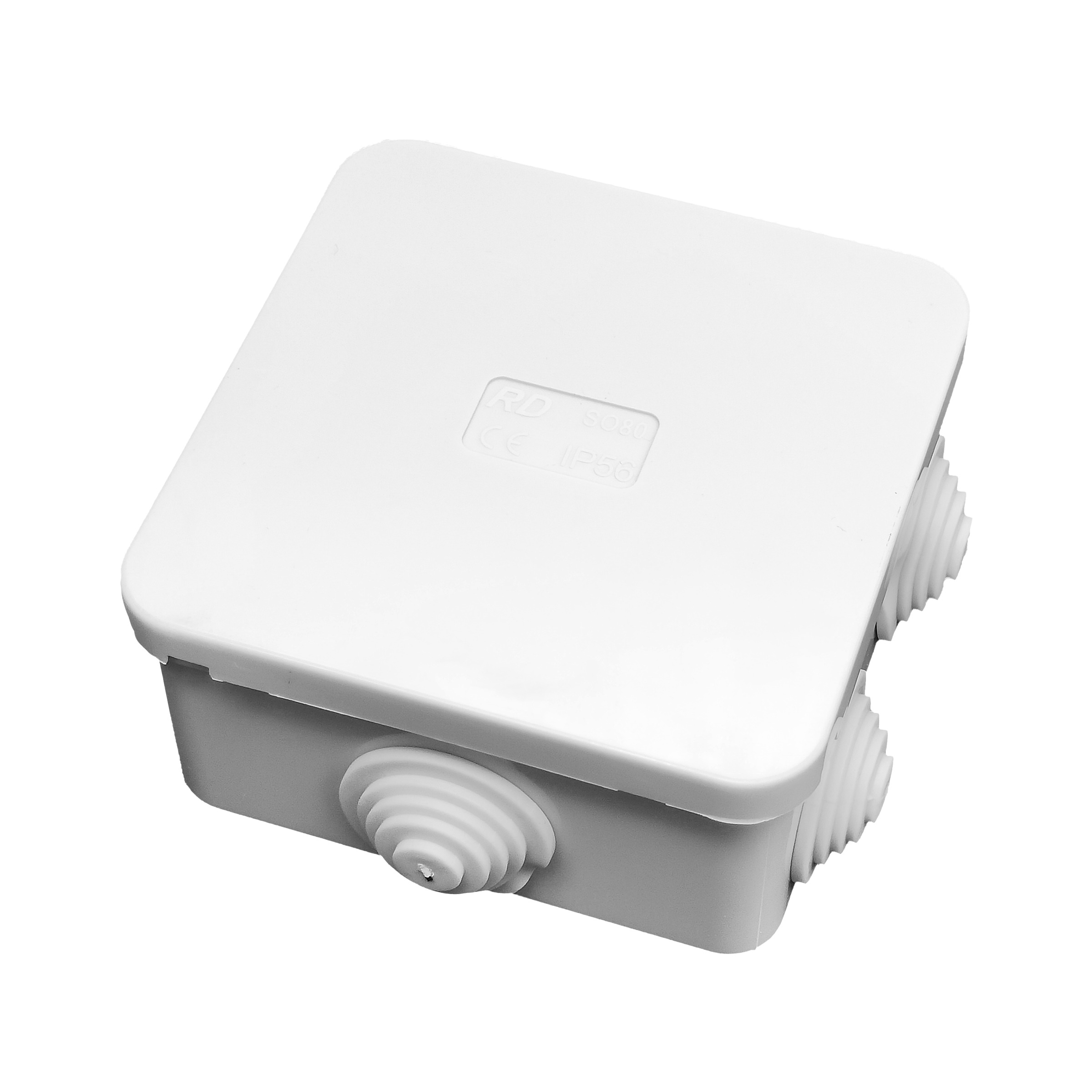 Plexo Box RD 3x3 With Rubber Glands - S080