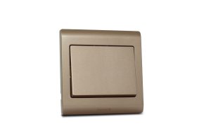 Switch 1 Gang 2 Way R Series Champagne Gold 16A MK Honeywell R4781CGL