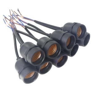 Lamp Holder E27 Waterproof  15cm Cable  IP44 (Ref:  LH15CM)