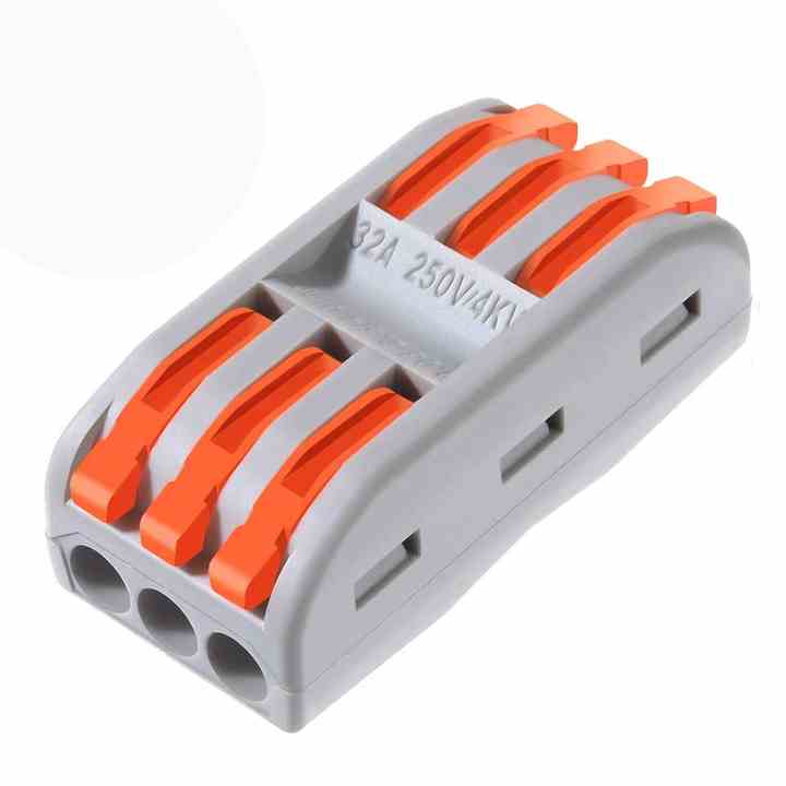 Wago Straight Connector 3 ways Bi-Directional - N103-2