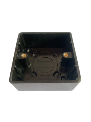 Black Surface Mounted Box 3×3 Yaki – Ref: 6406BL
